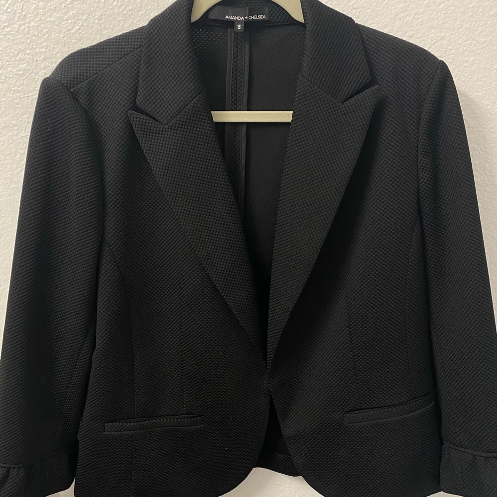 Amanda and Chelsea designer black blazer